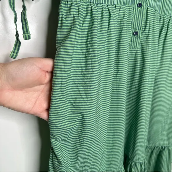 NATION LTD. Anthropologie Green Dustin Romantic Midi Dress Size Small