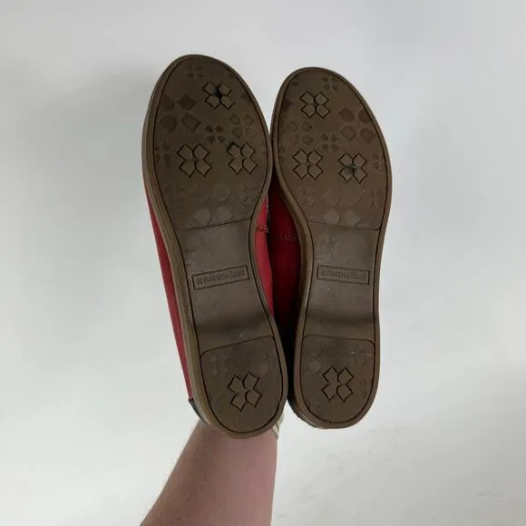Naturalizer Hanover II Loafer Women's 7 M Red Brown Leather Slip-On Comfort