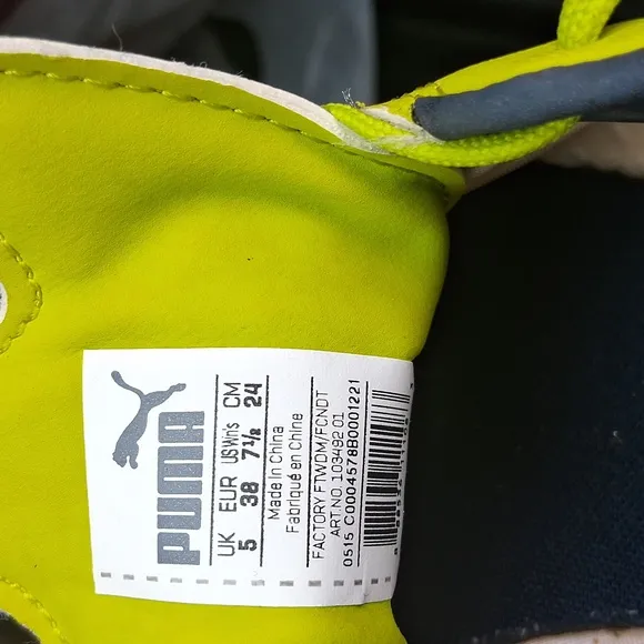 Neon Yellow Grey Sleek Performance Sneakers