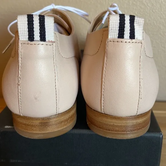 NEW $395! rag &amp; bone AUDREY Size 39.5 9.5 Blush Pink Leather Loafer Oxford Flats