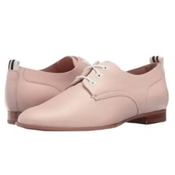 NEW $395! rag &amp; bone AUDREY Size 39.5 9.5 Blush Pink Leather Loafer Oxford Flats