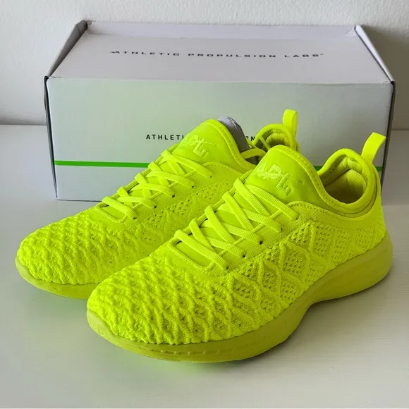 NEW! APL Techloom Phantom Neon Yellow Sneakers, Size 9
