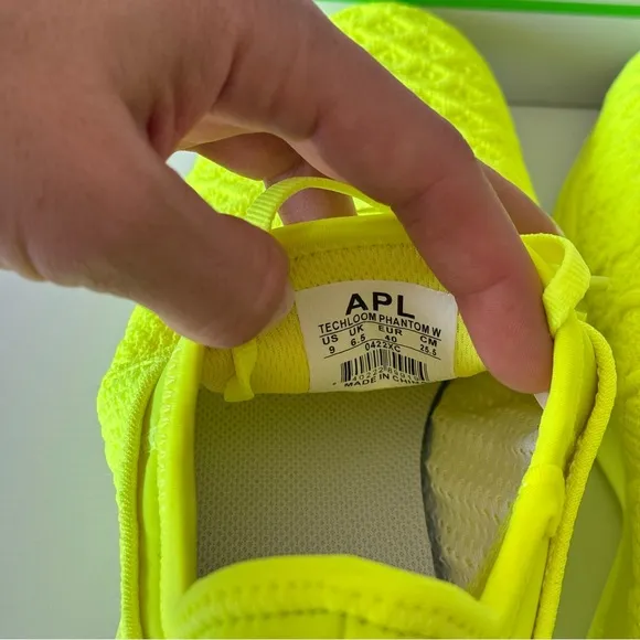 NEW! APL Techloom Phantom Neon Yellow Sneakers, Size 9