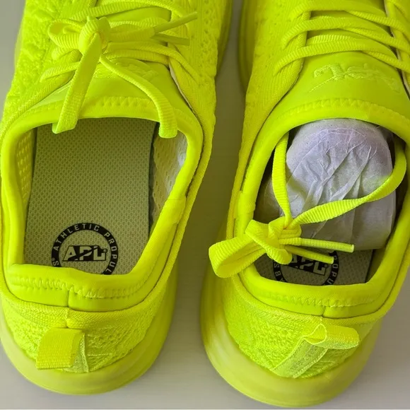 NEW! APL Techloom Phantom Neon Yellow Sneakers, Size 9