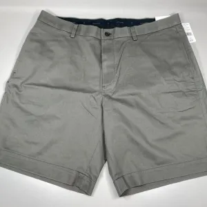 NEW BROOKS BROTHERS Advantage Chino Shorts Dark Grey Size 40 Comfort Stretch –