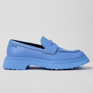 New! Camper Walden Blue Leather Loafers