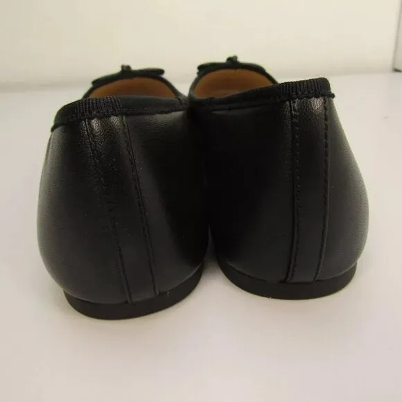 NEW COACH Abigail Ballet Flat Round Toe Cushion Leather Bow Slip-On Size 9B