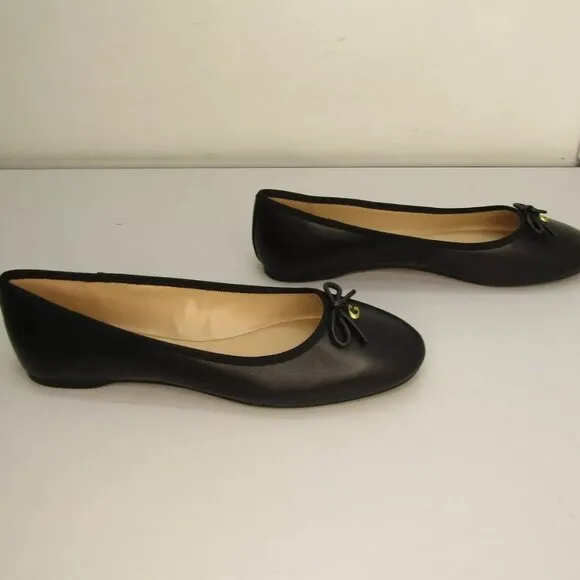 NEW COACH Abigail Ballet Flat Round Toe Cushion Leather Bow Slip-On Size 9B