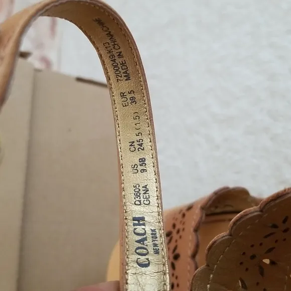 New Coach Gena Wedge Sandal