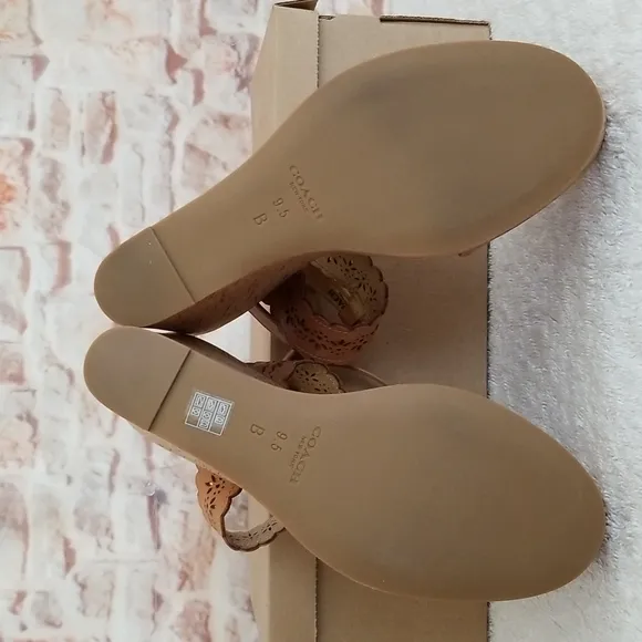 New Coach Gena Wedge Sandal