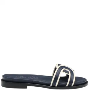 NEW CRISTINA MILLOTTI women's santorini sandal in navy