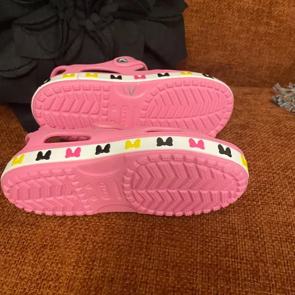 NEW Crocs FunLab Crocband Kids' Pink Disney Minnie Mouse Sandals