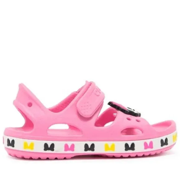 NEW Crocs FunLab Crocband Kids' Pink Disney Minnie Mouse Sandals