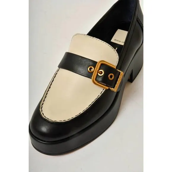 NEW DOLCE VITA yonder loafer in black/white leather