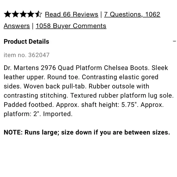 ✨NEW!✨ Dr. Martens 2976 Quad Chelsea Boots