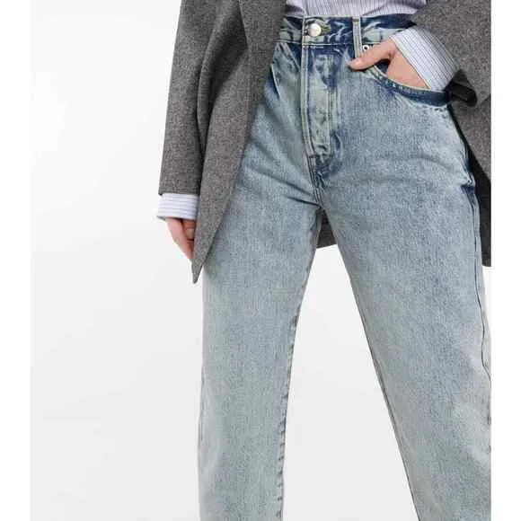 NEW Frame Le Original High Rise Straight Fit Jean Ankle Richlake Women's Size 24