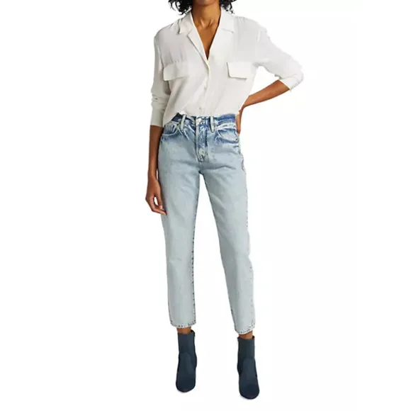 NEW Frame Le Original High Rise Straight Fit Jean Ankle Richlake Women's Size 24