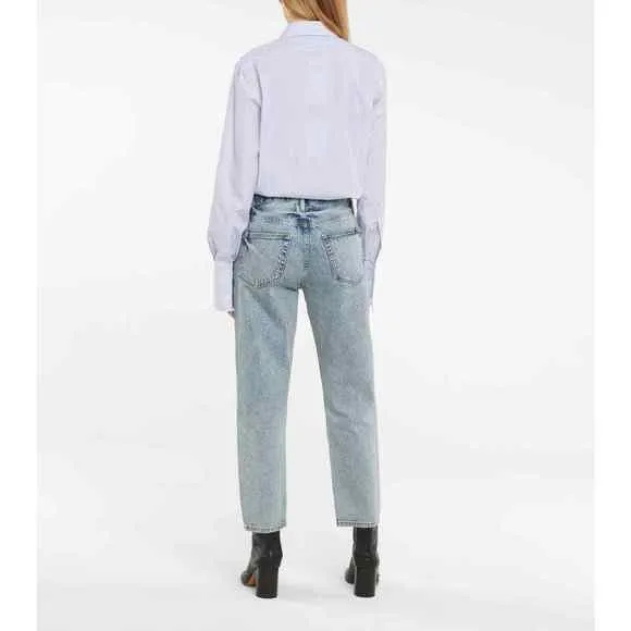 NEW Frame Le Original High Rise Straight Fit Jean Ankle Richlake Women's Size 24