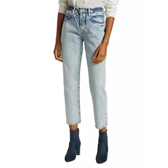 NEW Frame Le Original High Rise Straight Fit Jean Ankle Richlake Women's Size 24