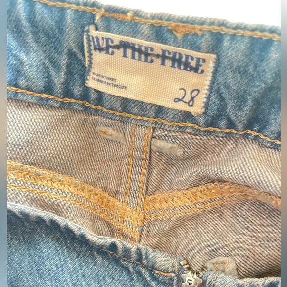 New Free people We The Free Prince Street Denim Shorts Size 28