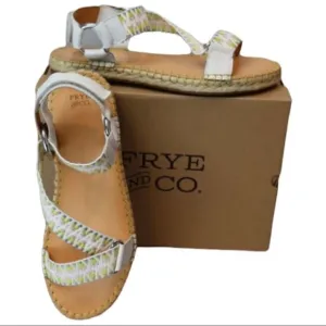 New Frye Kole Asymmetrical Ankle Wrap Dad Sandals