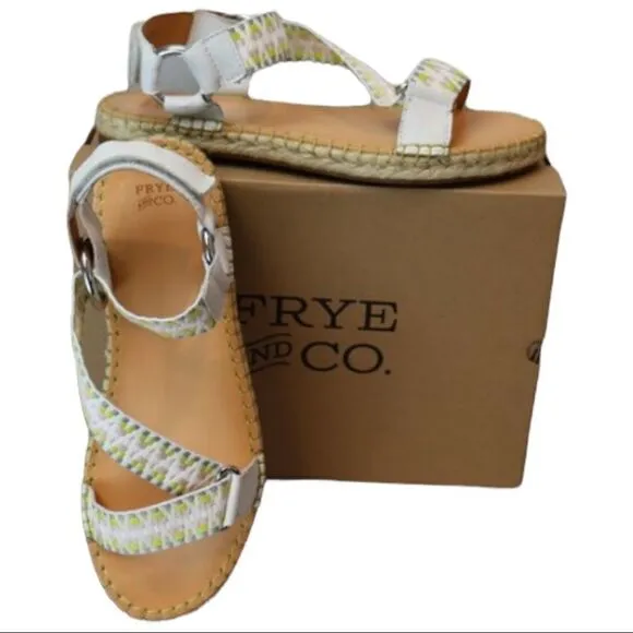 New Frye Kole Asymmetrical Ankle Wrap Dad Sandals