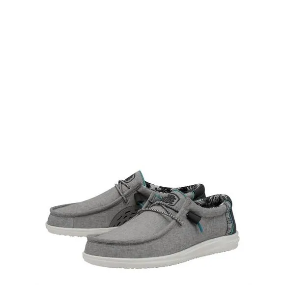 NEW HEY DUDE unisex wally h2o loafers in graphite