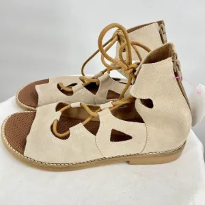 New in Box Casta Isha Suede Leather Sandals in Arena Women's Size EU38/US8