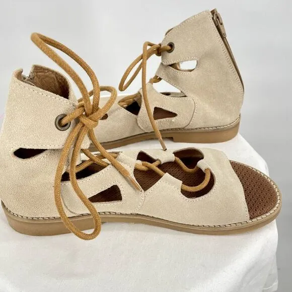 New in Box Casta Isha Suede Leather Sandals in Arena Women's Size EU38/US8