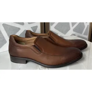 New Johnston &amp; Murphy Lewis Venetian Slip On Shoes Men 13 Brown Leather Loafers