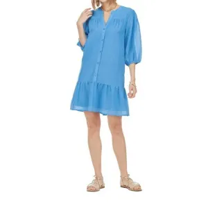 NEW JOY JOY everyday 3/4 sleeve dress in blue
