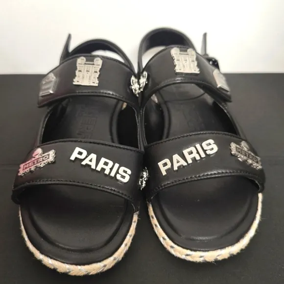 NEW KARL LAGERFELD SLINGBACK MOM SANDALS