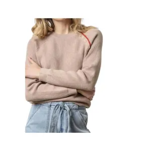 NEW LILLA P button raglan crewneck sweater in twig