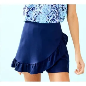 NEW - Lilly Pulitzer - 12 - Faye Skort True Navy Blue
