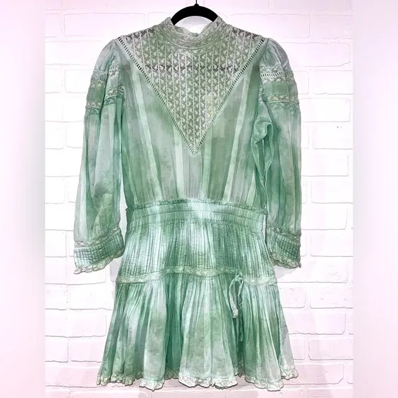 NEW LoveShackFancy Viola Victorian Mini Dress