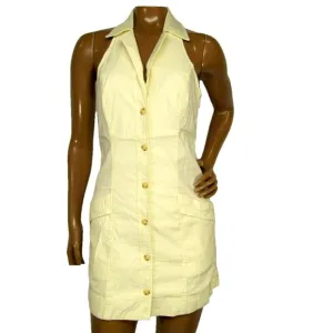 NEW MAEVE Mini Dress Ivory Size XS The Amelia Collared Sleeveless Button Up