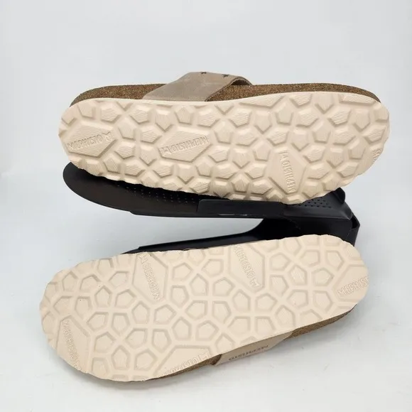 New Mephisto Nikie Star Perforated Leather Thong Sandals Light Taupe EU 36 US 6