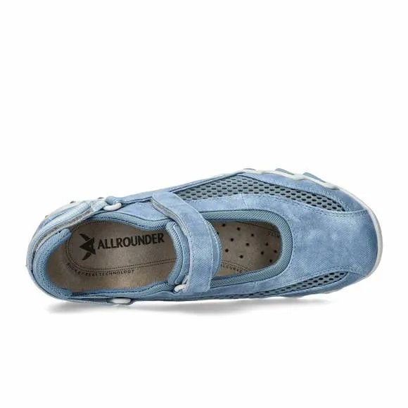 NEW MEPHISTO women's niro rugged mary jane shoes in blue heaven