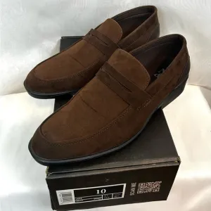 New New York &amp; Co Jake Men’s Brown Suede Loafers Shoes / Sz 10