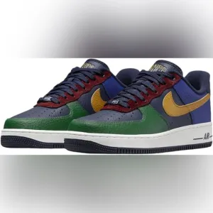 New Nike Air Force 1’07 LX Gorge Multicolor Leather Sneakers (DR0148 300)-7.5