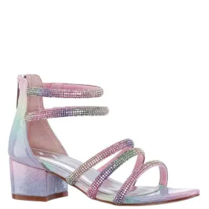 NEW NINA kid's sparklar sandals in rainbow