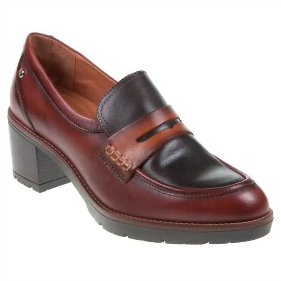 NEW PIKOLINOS women's llanes loafers in cognac