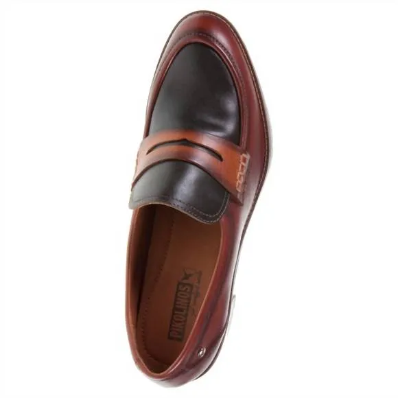 NEW PIKOLINOS women's llanes loafers in cognac