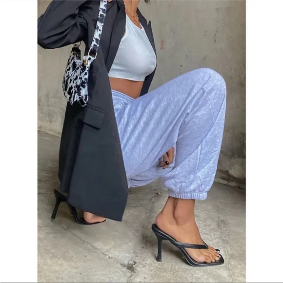 New Princess Polly Solana black heeled thong style sandals