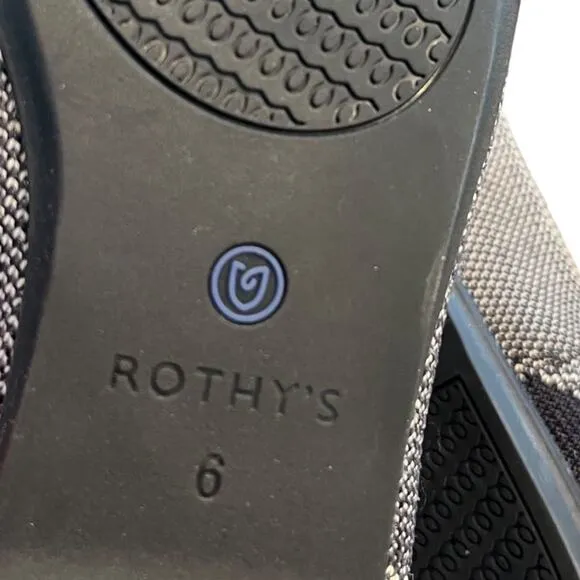 NEW Rothy’s Round Flats Captoe Black White Plaid Check Ballet Flat Sustainable 6