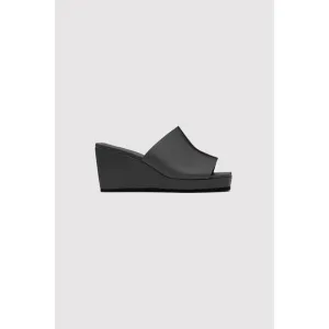 NEW ST. AGNI women's maria wedge sandal in black