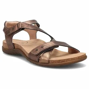 NEW TAOS women's grand z leather sandal in bronze