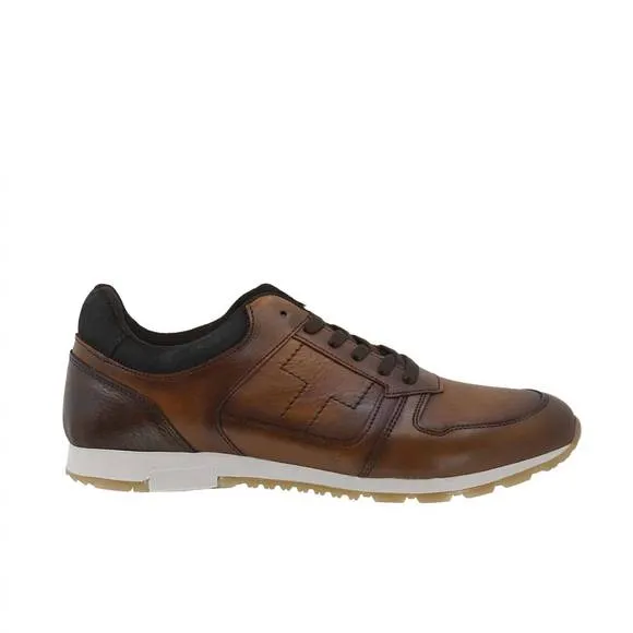 NEW TRIPLES ths urban leather sneakers in brown