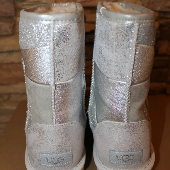 NEW UGG Classic‎ PATCHWORK Glitter Boots