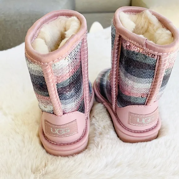 NEW UGG Rainbow Sequin Boots